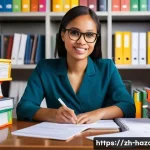 위험물관리사 필기 시험 예상 문제 - **Prompt:** A focused young professional, perhaps a woman with glasses, sits at a clean, well-organi...