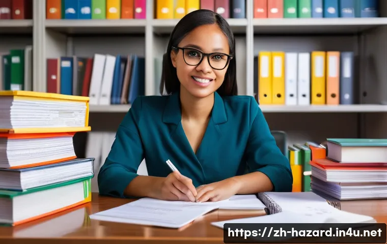 위험물관리사 필기 시험 예상 문제 - **Prompt:** A focused young professional, perhaps a woman with glasses, sits at a clean, well-organi...